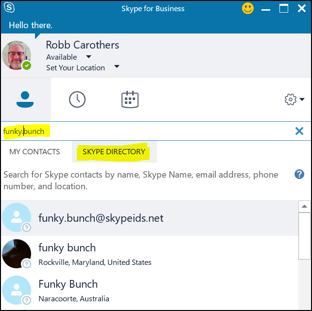 skype for business mac contact groups